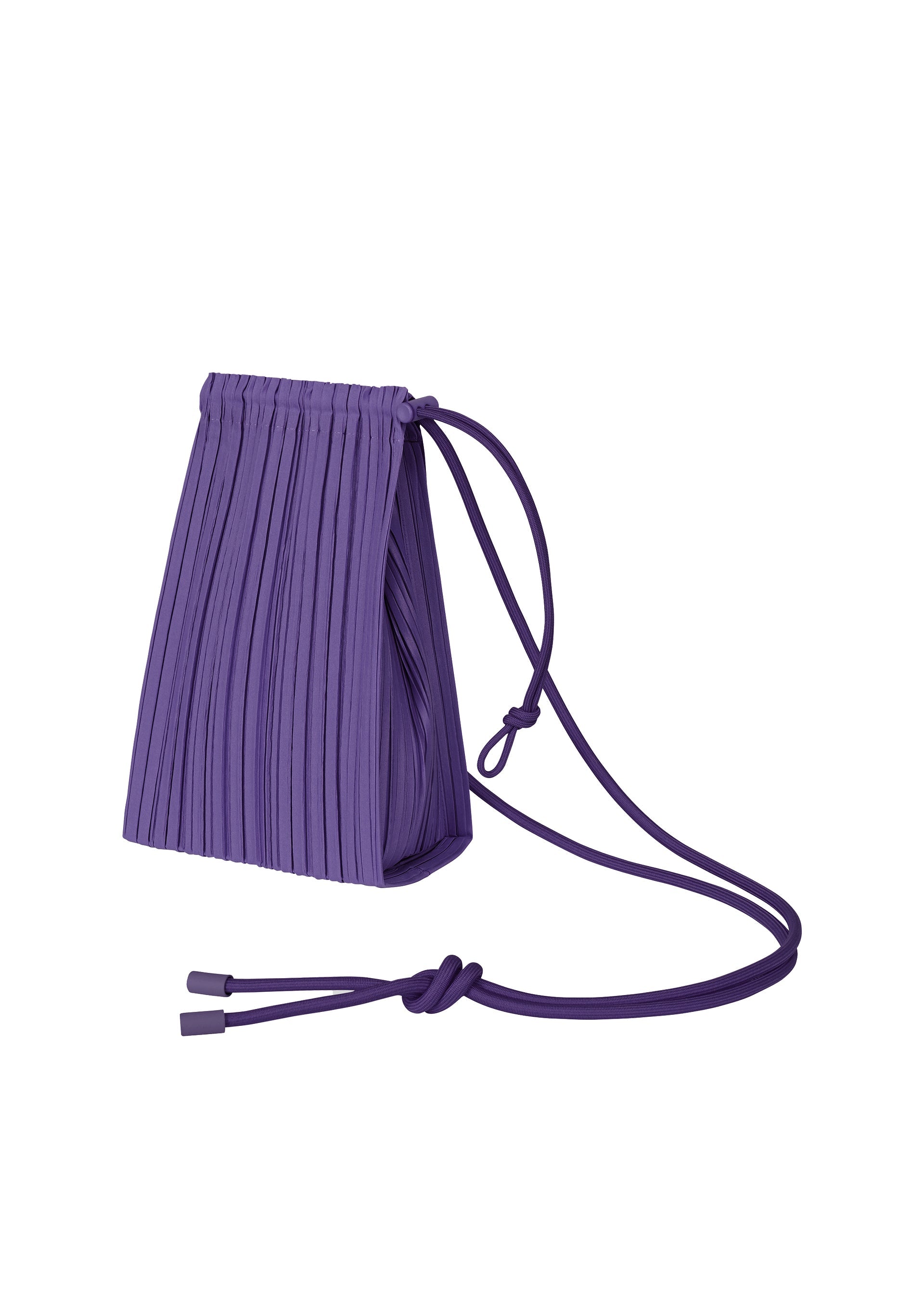 A product shot of the PLEATS PLEASE ISSEY MIYAKE DEWDROP PLEATS BAG bag in purple (81).