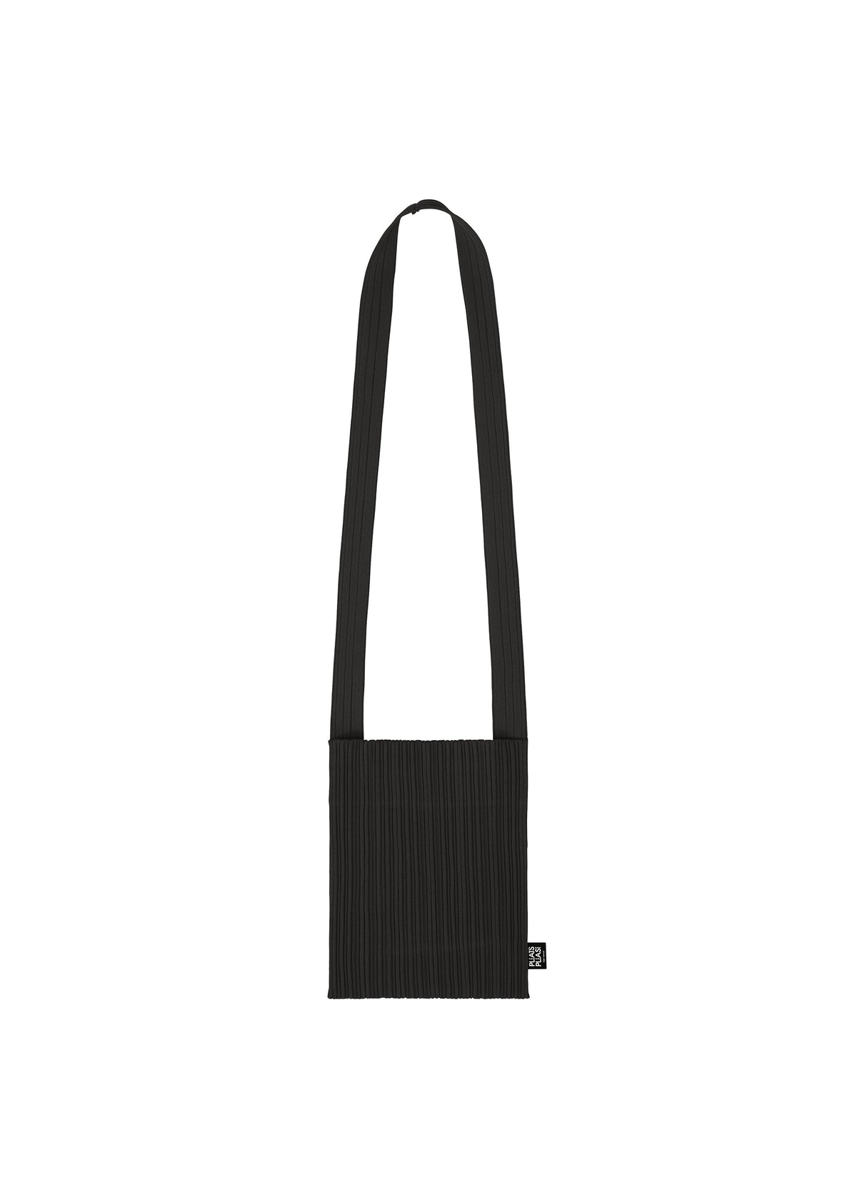 A product shot of the PLEATS PLEASE ISSEY MIYAKE CREPE KNIT BAG bags in black (15).