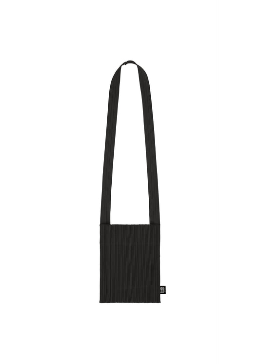 A product shot of the PLEATS PLEASE ISSEY MIYAKE CREPE KNIT BAG bags in black (15).