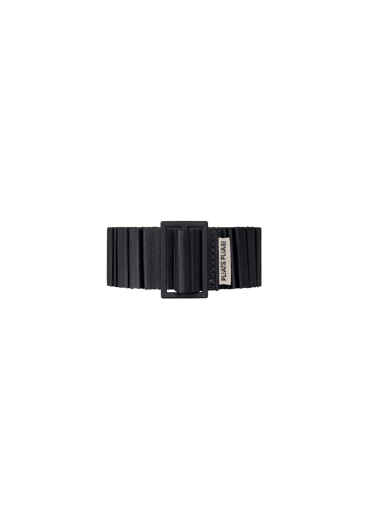 A product shot of the PLEATS PLEASE ISSEY MIYAKE PLEATS BELT belt in black (15).