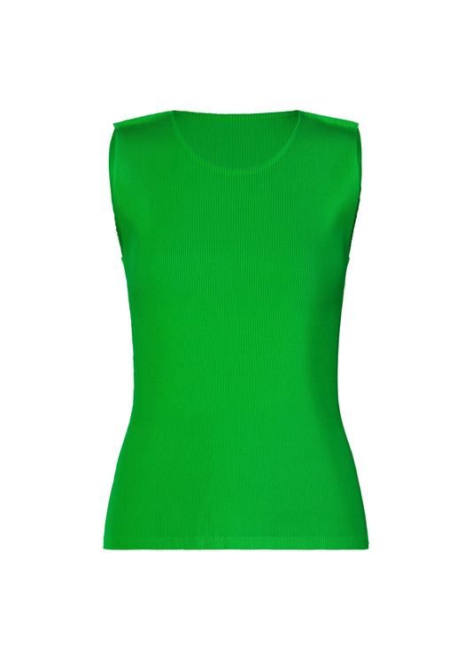 A product shot of the PLEATS PLEASE ISSEY MIYAKE MIST APRIL shirt in green (62).