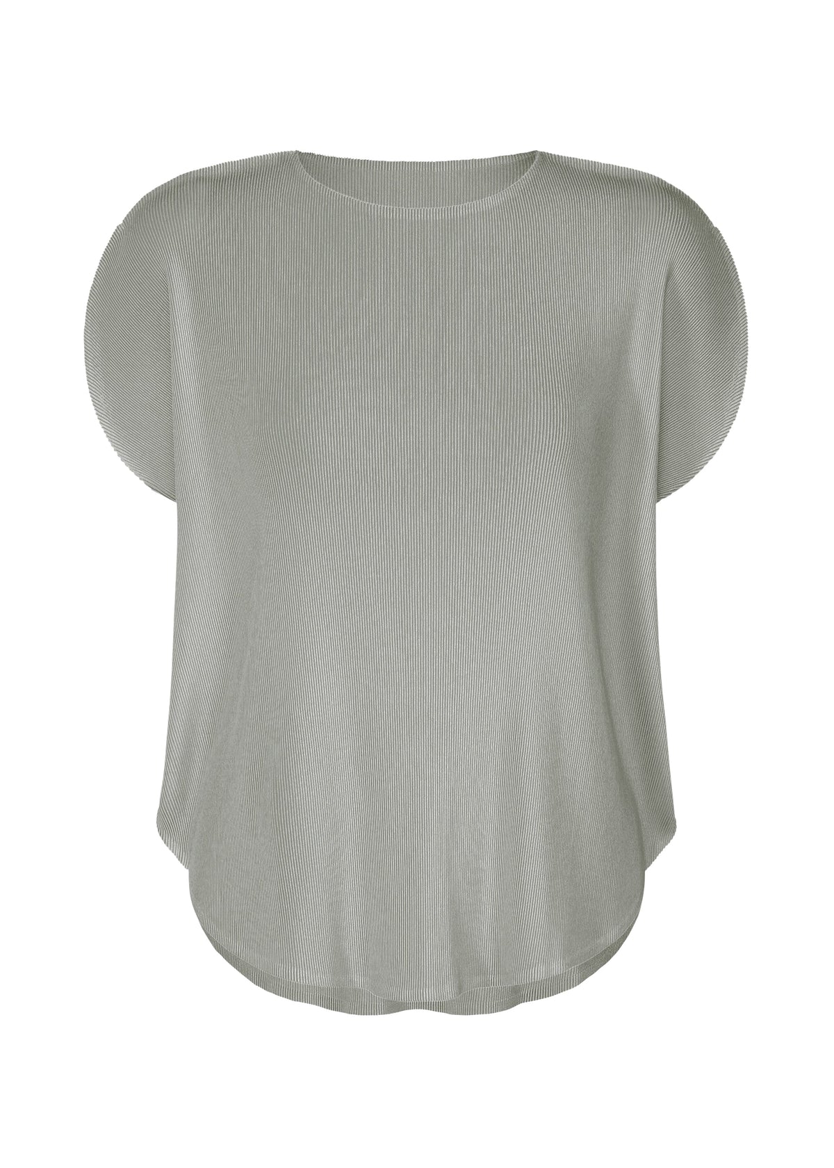 A product shot of the PLEATS PLEASE ISSEY MIYAKE MIST APRIL shirt in cool grey (11).