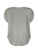 A product shot of the PLEATS PLEASE ISSEY MIYAKE MIST APRIL shirt in cool grey (11).