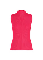 A product shot of the PLEATS PLEASE ISSEY MIYAKE MIST JUNE shirt in bright pink.