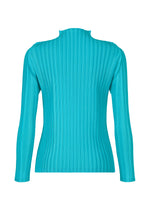 A detail shot of the PLEATS PLEASE ISSEY MIYAKE RIB PLEATS JANUARY clothing.