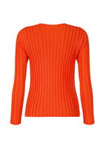 A detail shot of the PLEATS PLEASE ISSEY MIYAKE RIB PLEATS FEBRUARY shirt.