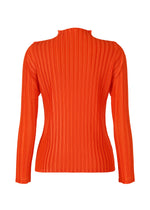 A detail shot of the PLEATS PLEASE ISSEY MIYAKE RIB PLEATS FEBRUARY shirt.