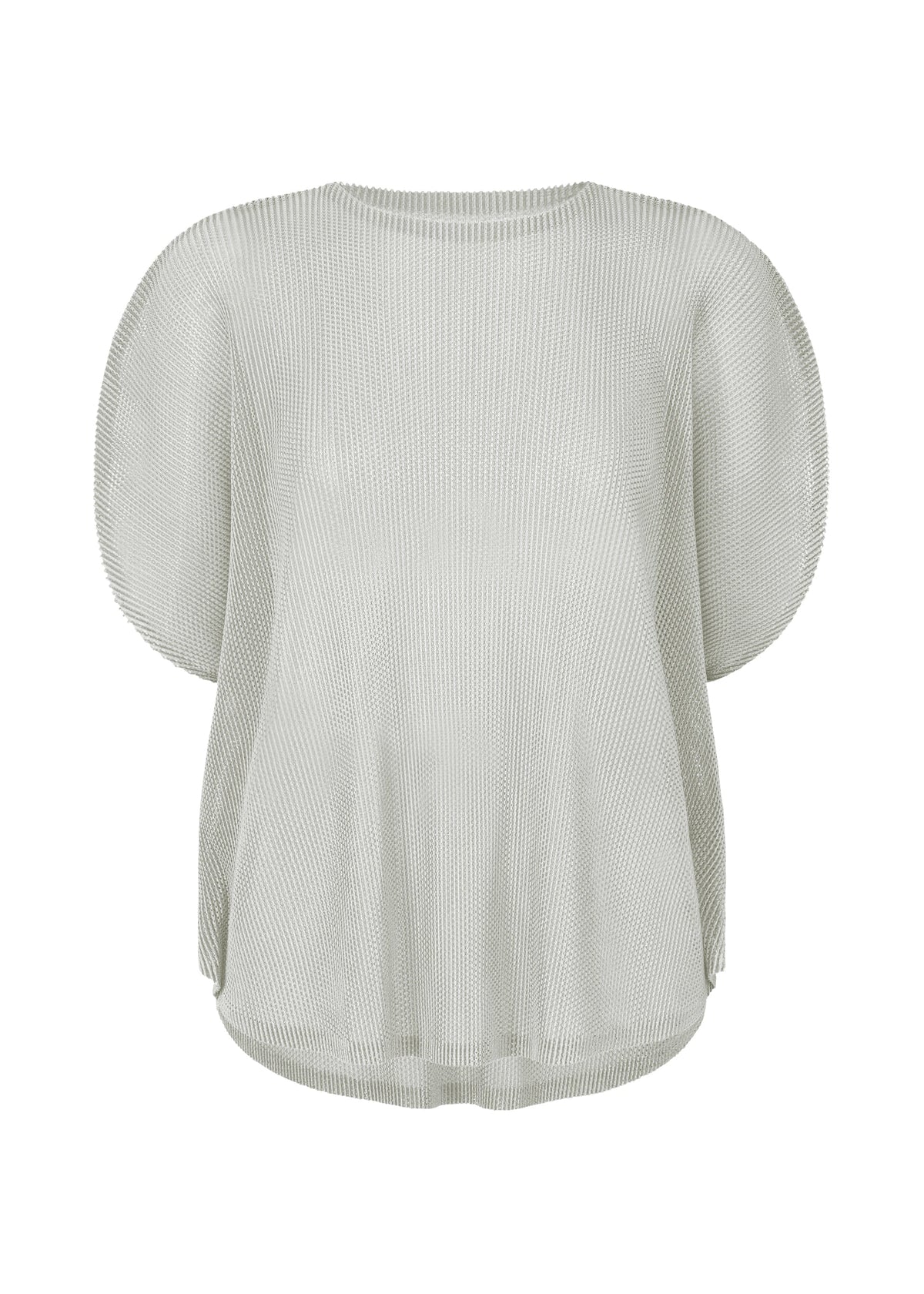 A product shot of the PLEATS PLEASE ISSEY MIYAKE TATAMI APRIL shirt in cool grey (11).
