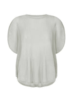 A product shot of the PLEATS PLEASE ISSEY MIYAKE TATAMI APRIL shirt in cool grey (11).
