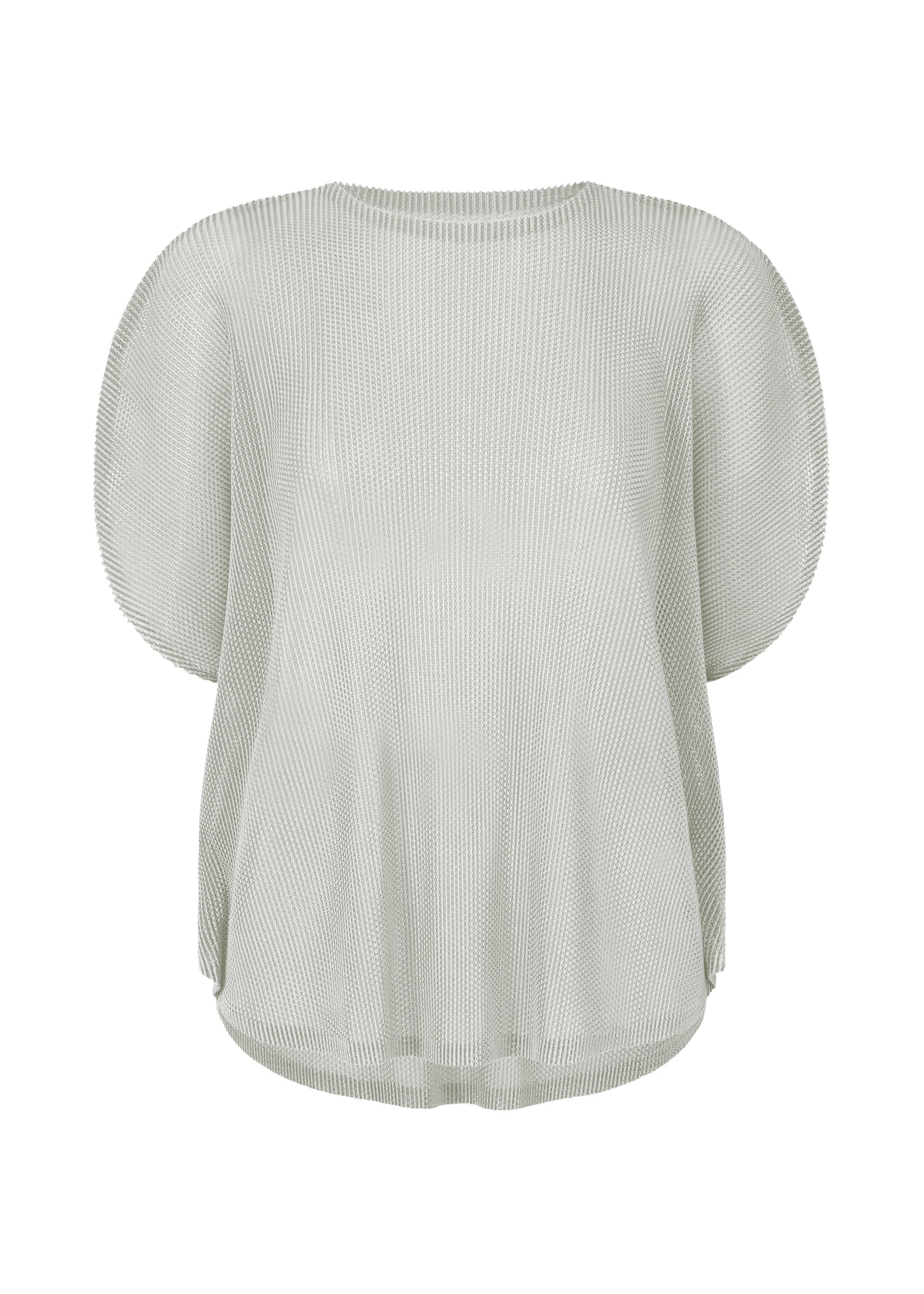 A product shot of the PLEATS PLEASE ISSEY MIYAKE TATAMI APRIL shirt in cool grey (11).