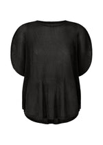 A product shot of the PLEATS PLEASE ISSEY MIYAKE TATAMI APRIL shirt in black (15).