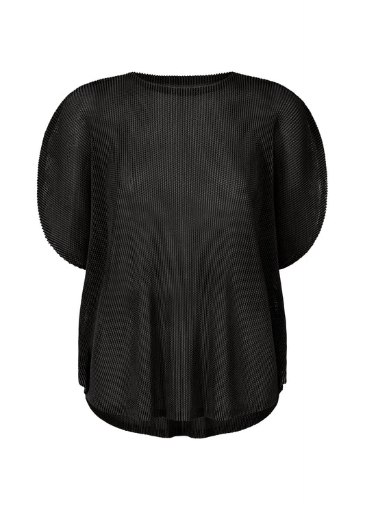 A product shot of the PLEATS PLEASE ISSEY MIYAKE TATAMI APRIL shirt in black (15).