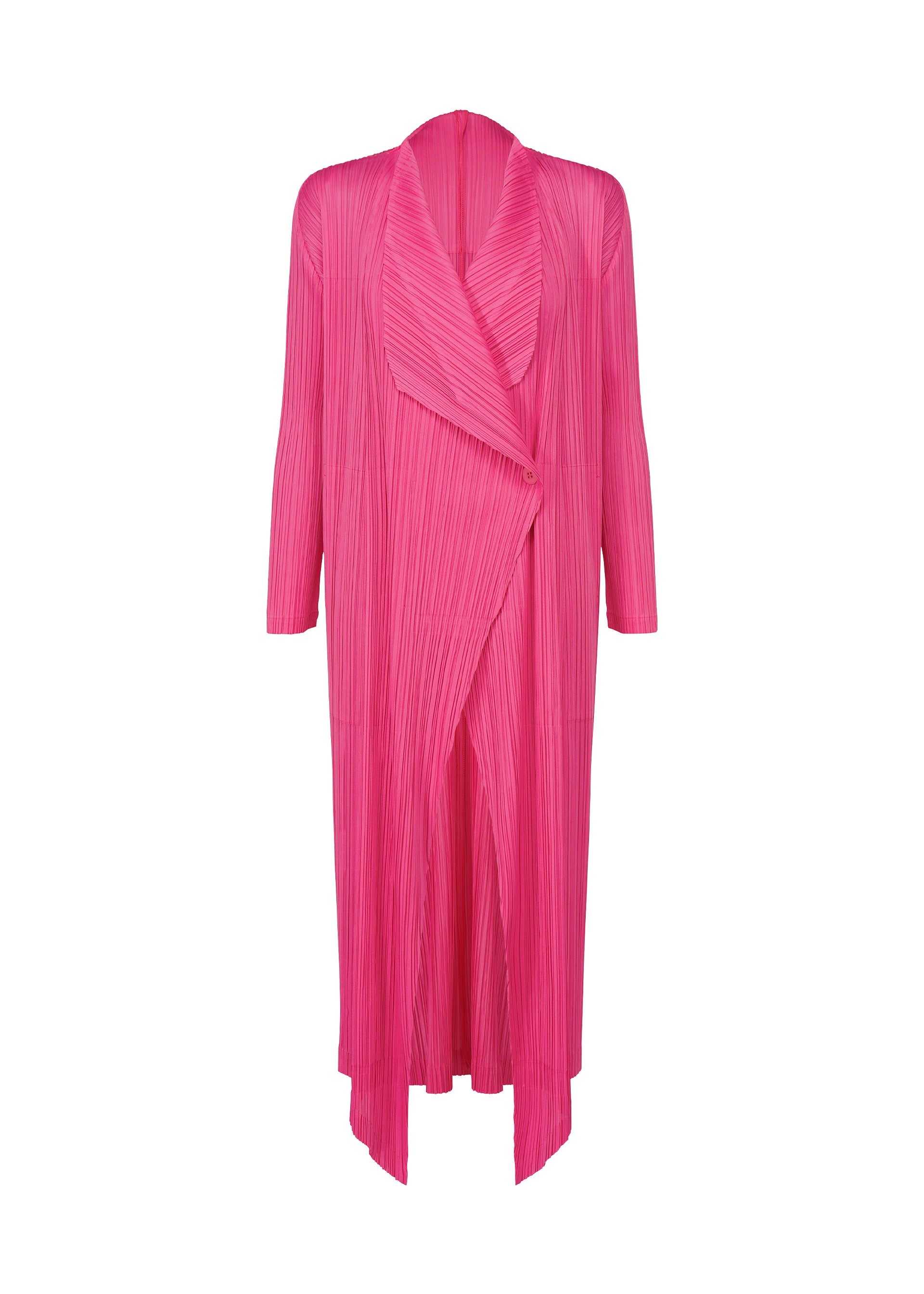 A product shot of the PLEATS PLEASE ISSEY MIYAKE MONTHLY COLORS JANUARY clothing in hot pink (21).