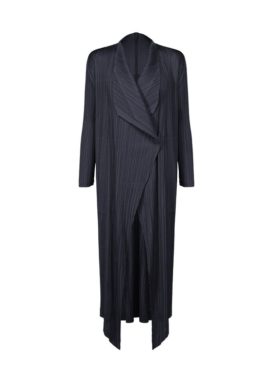A product shot of the PLEATS PLEASE ISSEY MIYAKE MONTHLY COLORS JANUARY clothing in dark navy (78).