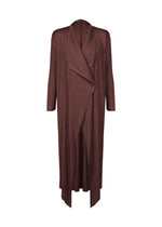 A product shot of the PLEATS PLEASE ISSEY MIYAKE MONTHLY COLORS JANUARY clothing in bordeaux (84).
