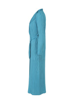A detail shot of the PLEATS PLEASE ISSEY MIYAKE FACADE coat.