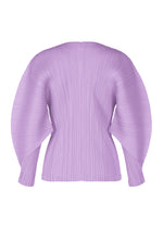 A detail shot of the PLEATS PLEASE ISSEY MIYAKE MONTHLY COLORS APRIL jacket.