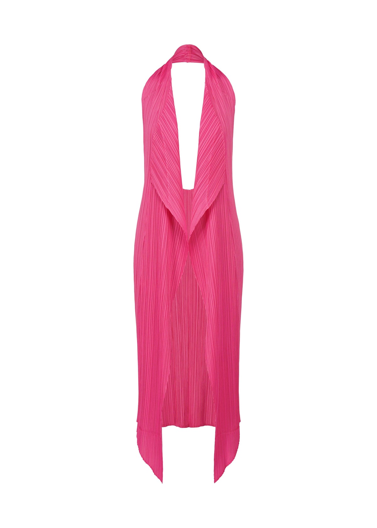 A product shot of the PLEATS PLEASE ISSEY MIYAKE MONTHLY COLORS JANUARY clothing in hot pink (21).