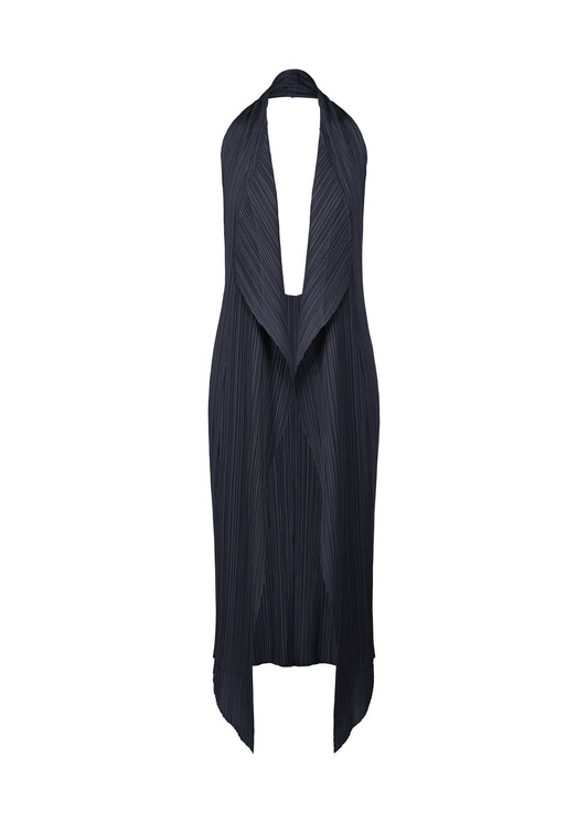 A product shot of the PLEATS PLEASE ISSEY MIYAKE MONTHLY COLORS JANUARY clothing in dark navy (78).