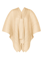 A product shot of the PLEATS PLEASE ISSEY MIYAKE LUCID PLEATS vest in light beige (39).