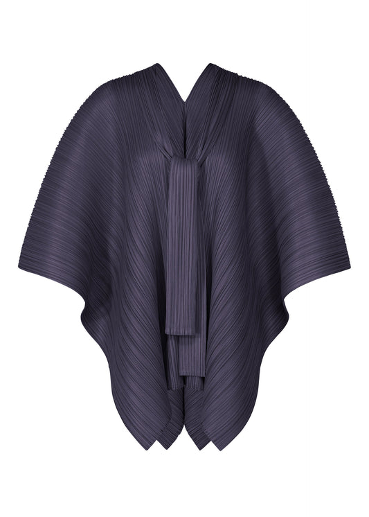 A product shot of the PLEATS PLEASE ISSEY MIYAKE LUCID PLEATS vest in navy (75).