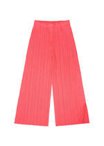 A detail shot of the PLEATS PLEASE ISSEY MIYAKE MONTHLY COLORS MARCH trousers.