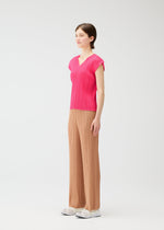 A model wears the PLEATS PLEASE ISSEY MIYAKE MONTHLY COLORS : JUNE monthly-colors-june-trousers-charcoal.