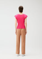 A model wears the PLEATS PLEASE ISSEY MIYAKE MONTHLY COLORS : JUNE monthly-colors-june-trousers-charcoal.