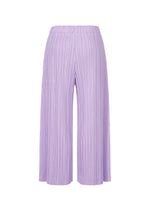 A detail shot of the PLEATS PLEASE ISSEY MIYAKE OPAQUE BOTTOMS trousers.