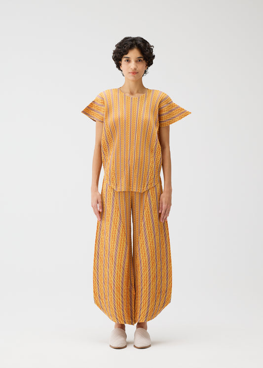 COTTON ZIGZAG Trousers Grey