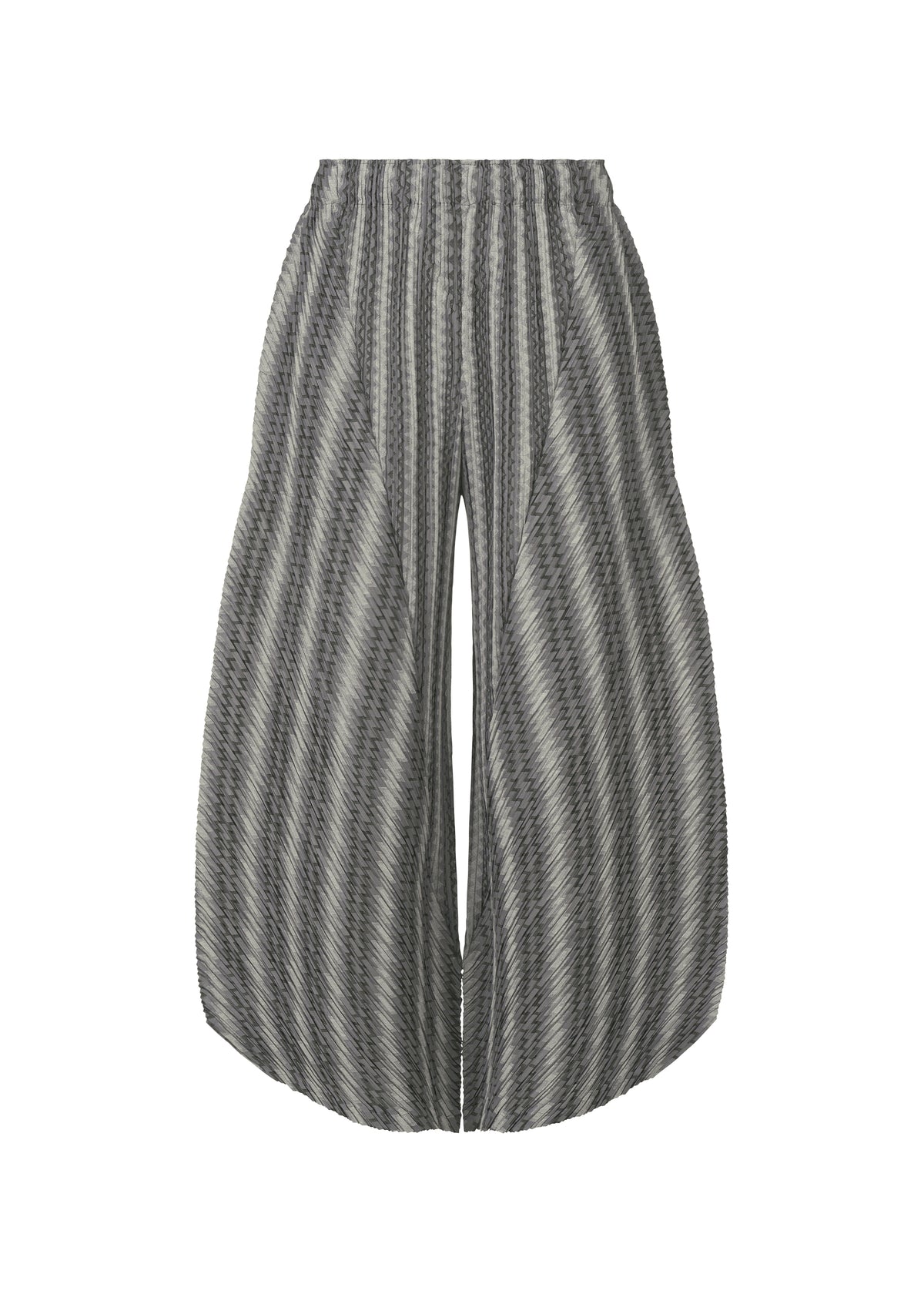 COTTON ZIGZAG Trousers Grey