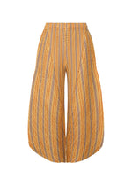 COTTON ZIGZAG Trousers Yellow Orange
