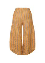 COTTON ZIGZAG Trousers Yellow Orange