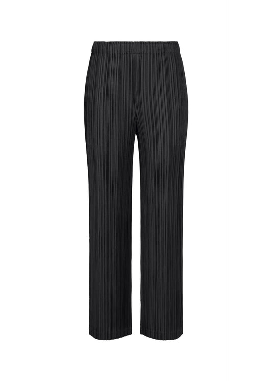 A product shot of the PLEATS PLEASE ISSEY MIYAKE THICKER BOTTOMS 1 clothing in black (15).