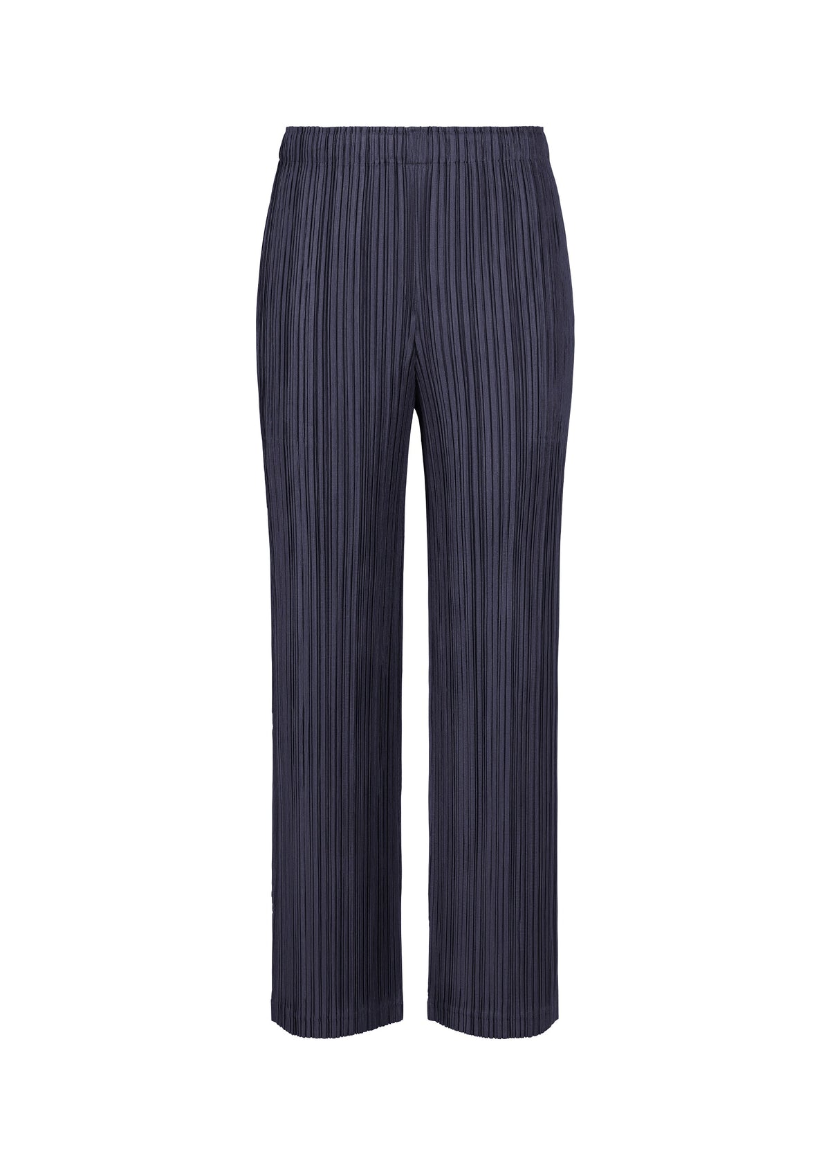 A product shot of the PLEATS PLEASE ISSEY MIYAKE THICKER BOTTOMS 1 clothing in dark navy (78).