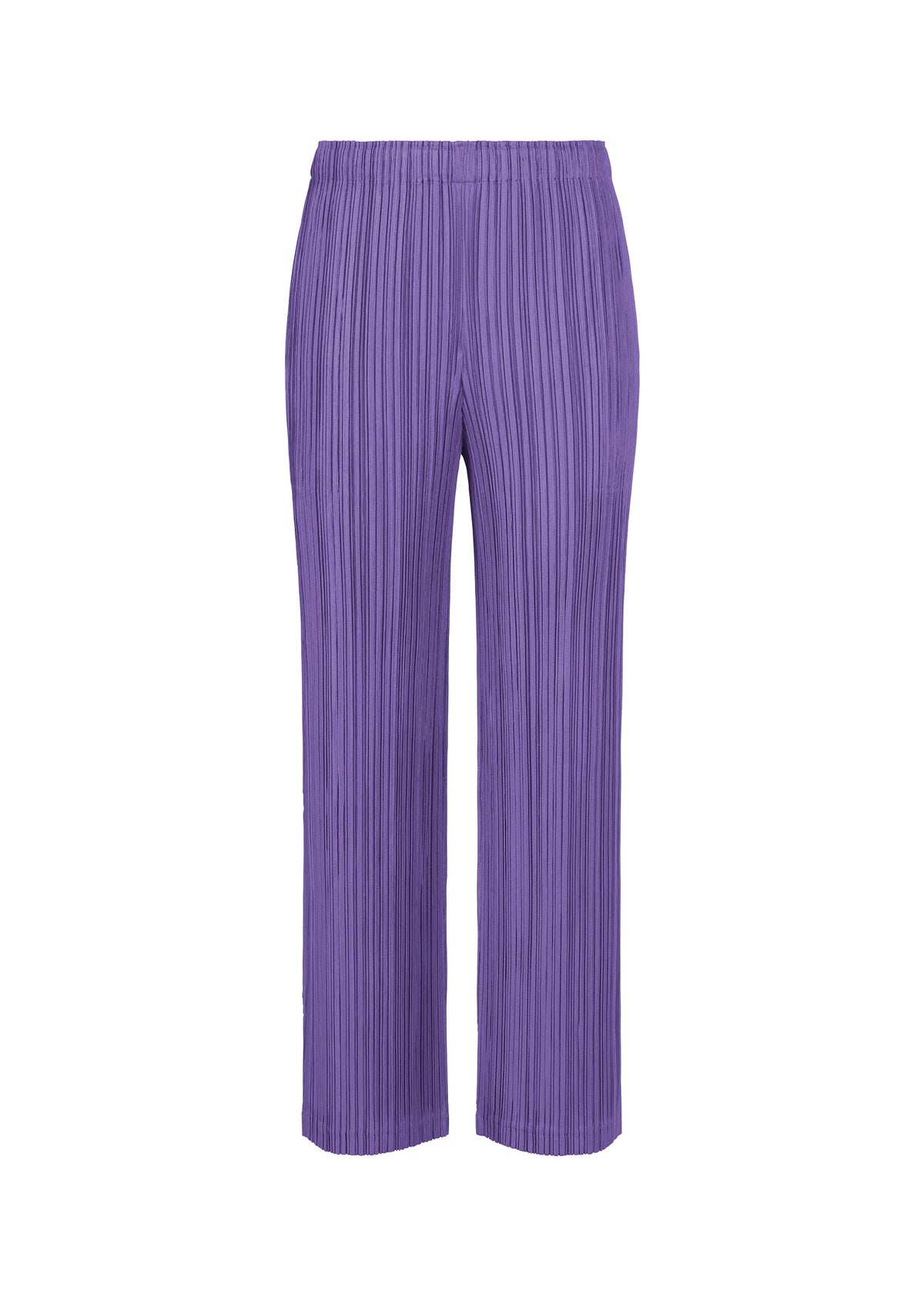 A product shot of the PLEATS PLEASE ISSEY MIYAKE THICKER BOTTOMS 1 clothing in purple (81).
