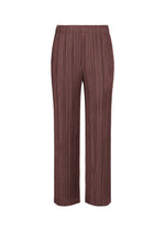 A product shot of the PLEATS PLEASE ISSEY MIYAKE THICKER BOTTOMS 1 clothing in bordeaux (84).