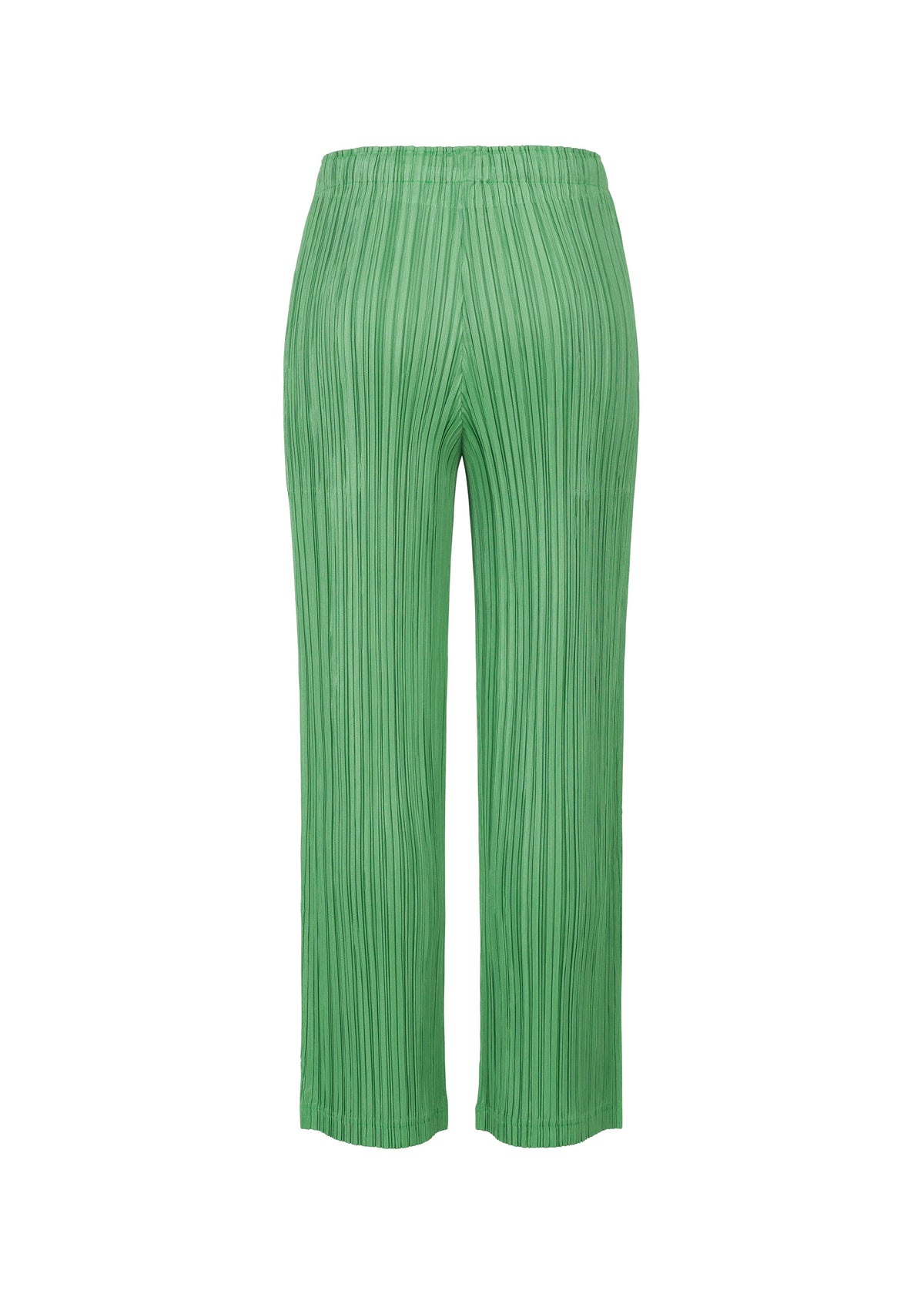 A detail shot of the PLEATS PLEASE ISSEY MIYAKE THICKER BOTTOMS 2 trousers.