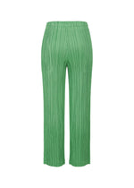 A detail shot of the PLEATS PLEASE ISSEY MIYAKE THICKER BOTTOMS 2 trousers.