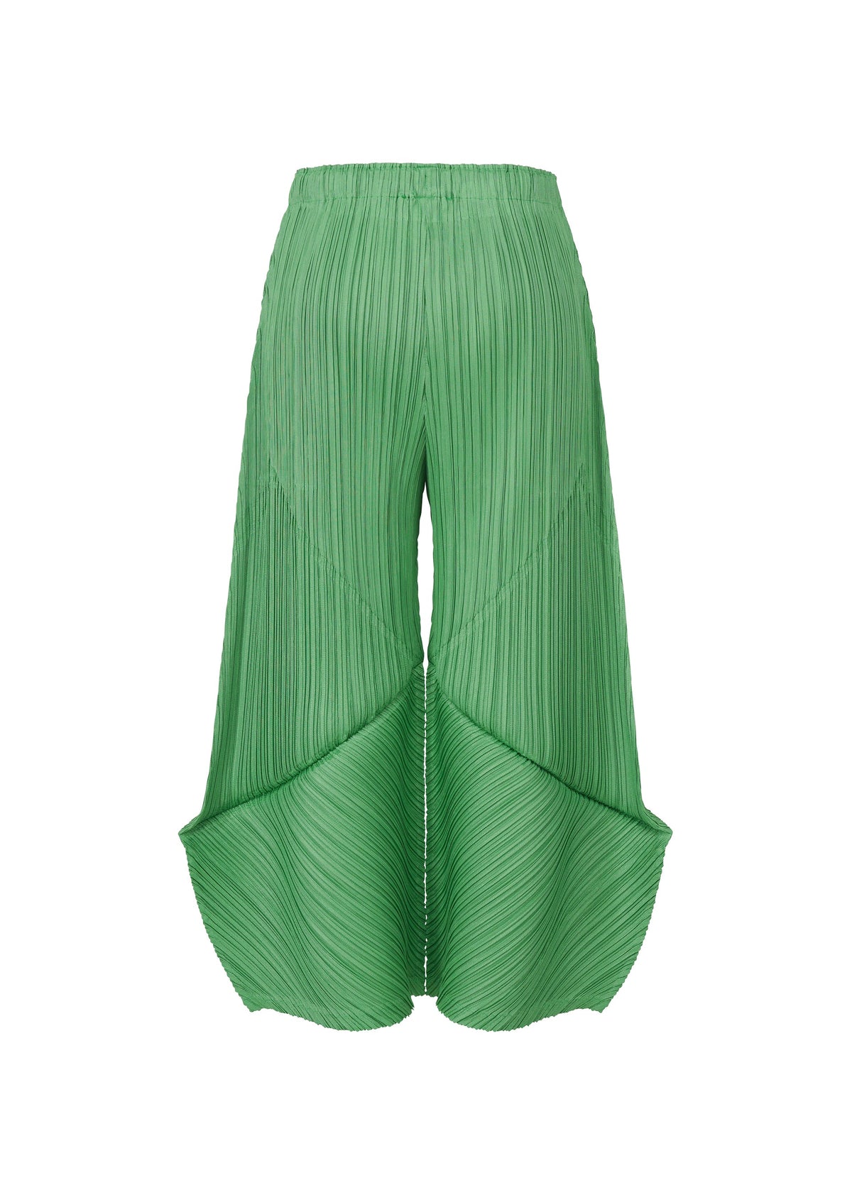 A detail shot of the PLEATS PLEASE ISSEY MIYAKE THICKER BOTTOMS 2 trousers.
