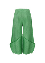 A detail shot of the PLEATS PLEASE ISSEY MIYAKE THICKER BOTTOMS 2 trousers.