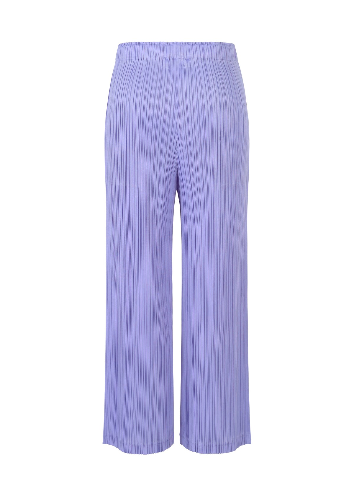 A detail shot of the PLEATS PLEASE ISSEY MIYAKE LOOP BOTTOMS trousers.