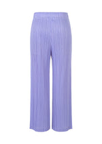 A detail shot of the PLEATS PLEASE ISSEY MIYAKE LOOP BOTTOMS trousers.
