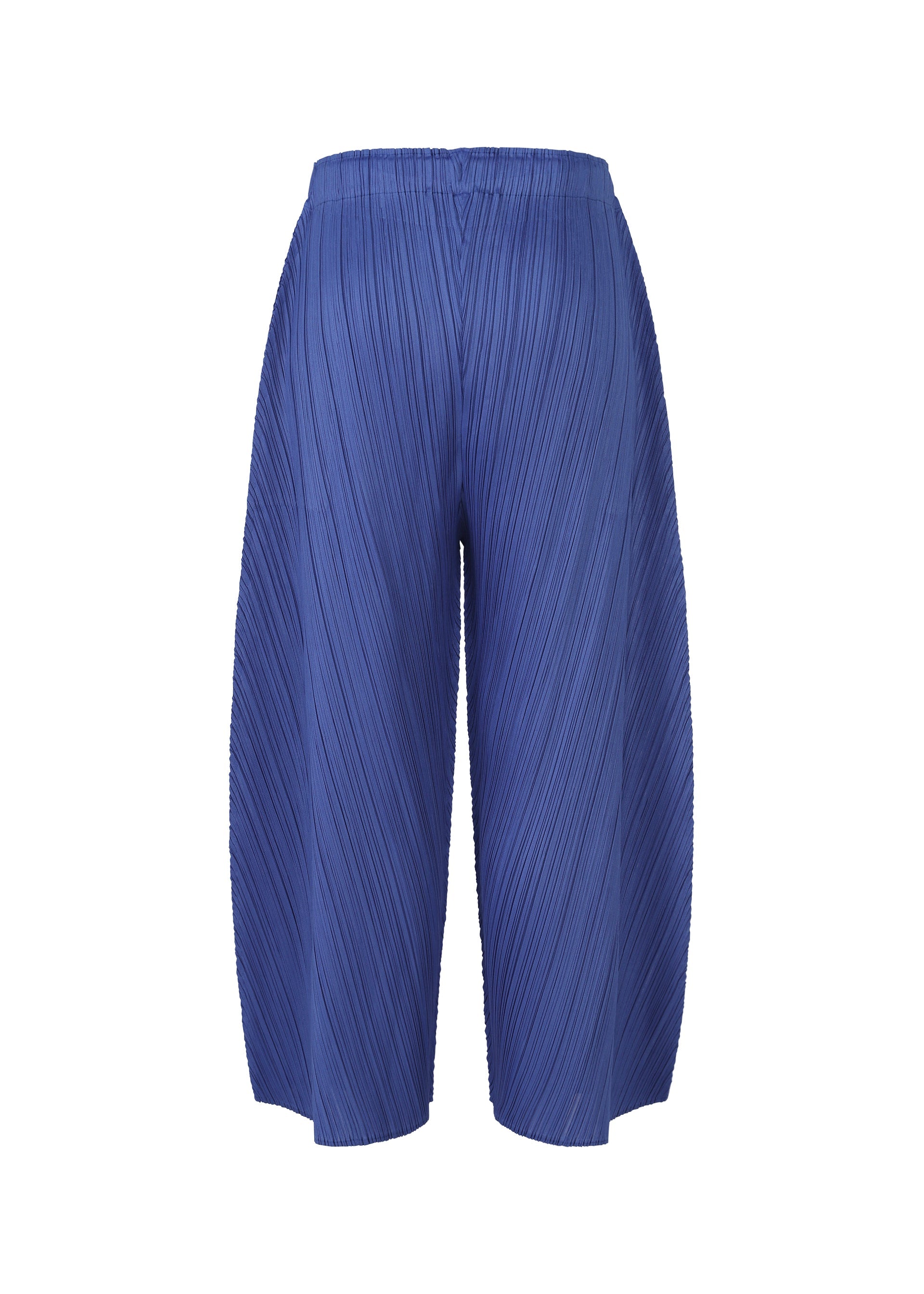 A detail shot of the PLEATS PLEASE ISSEY MIYAKE COAST trousers.