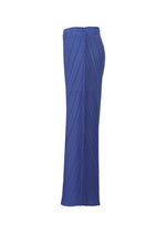 A detail shot of the PLEATS PLEASE ISSEY MIYAKE COAST trousers.
