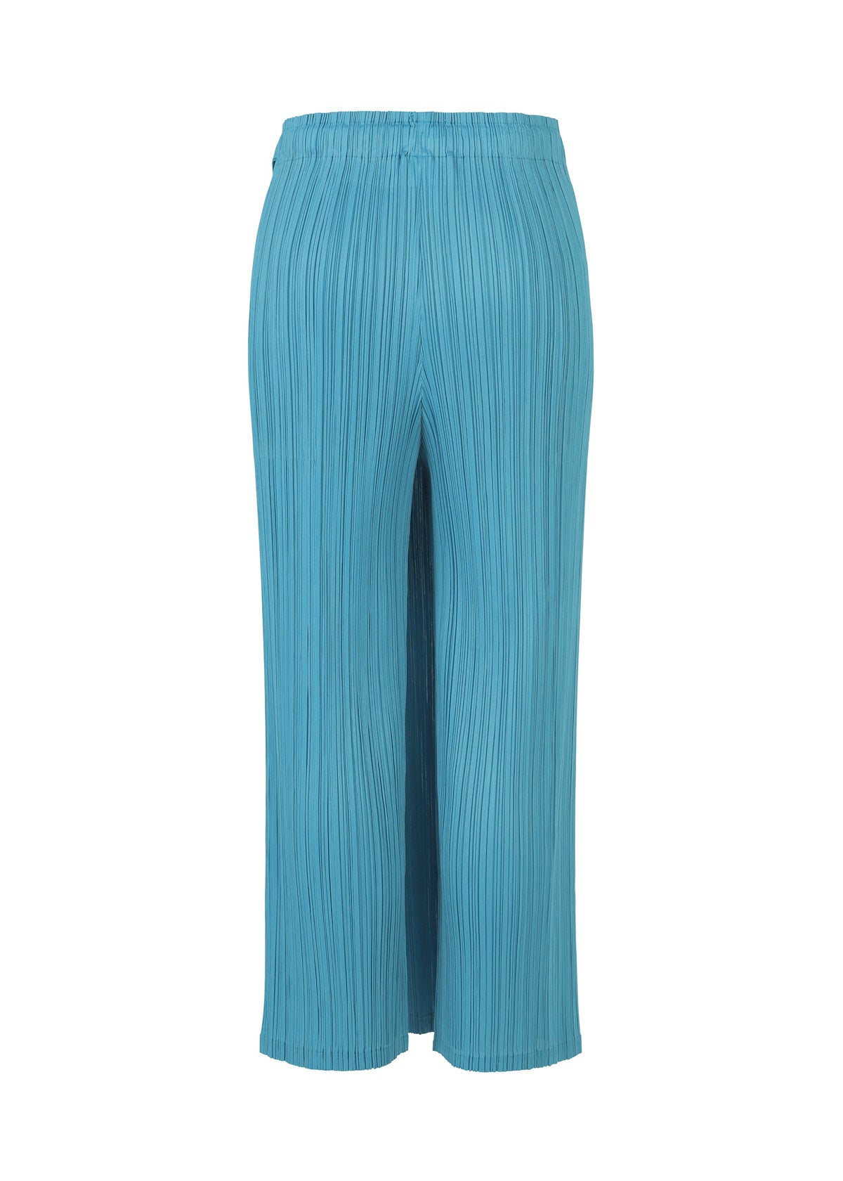 A detail shot of the PLEATS PLEASE ISSEY MIYAKE FACADE trousers.