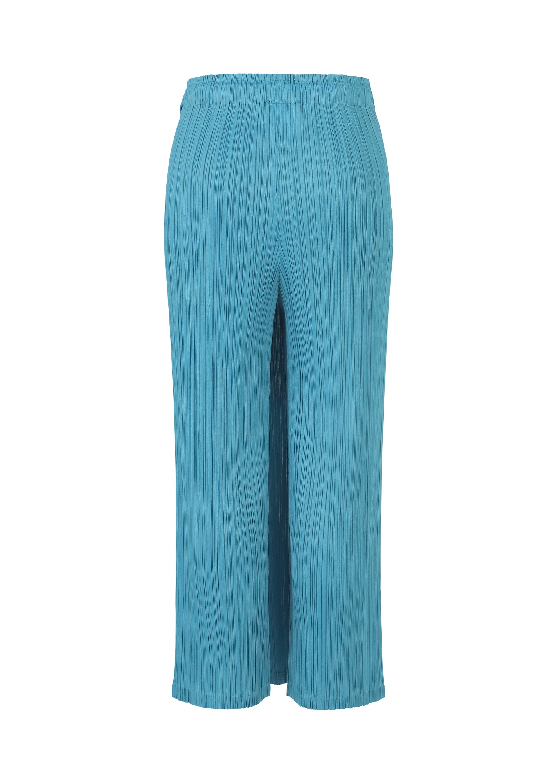 A detail shot of the PLEATS PLEASE ISSEY MIYAKE FACADE trousers.