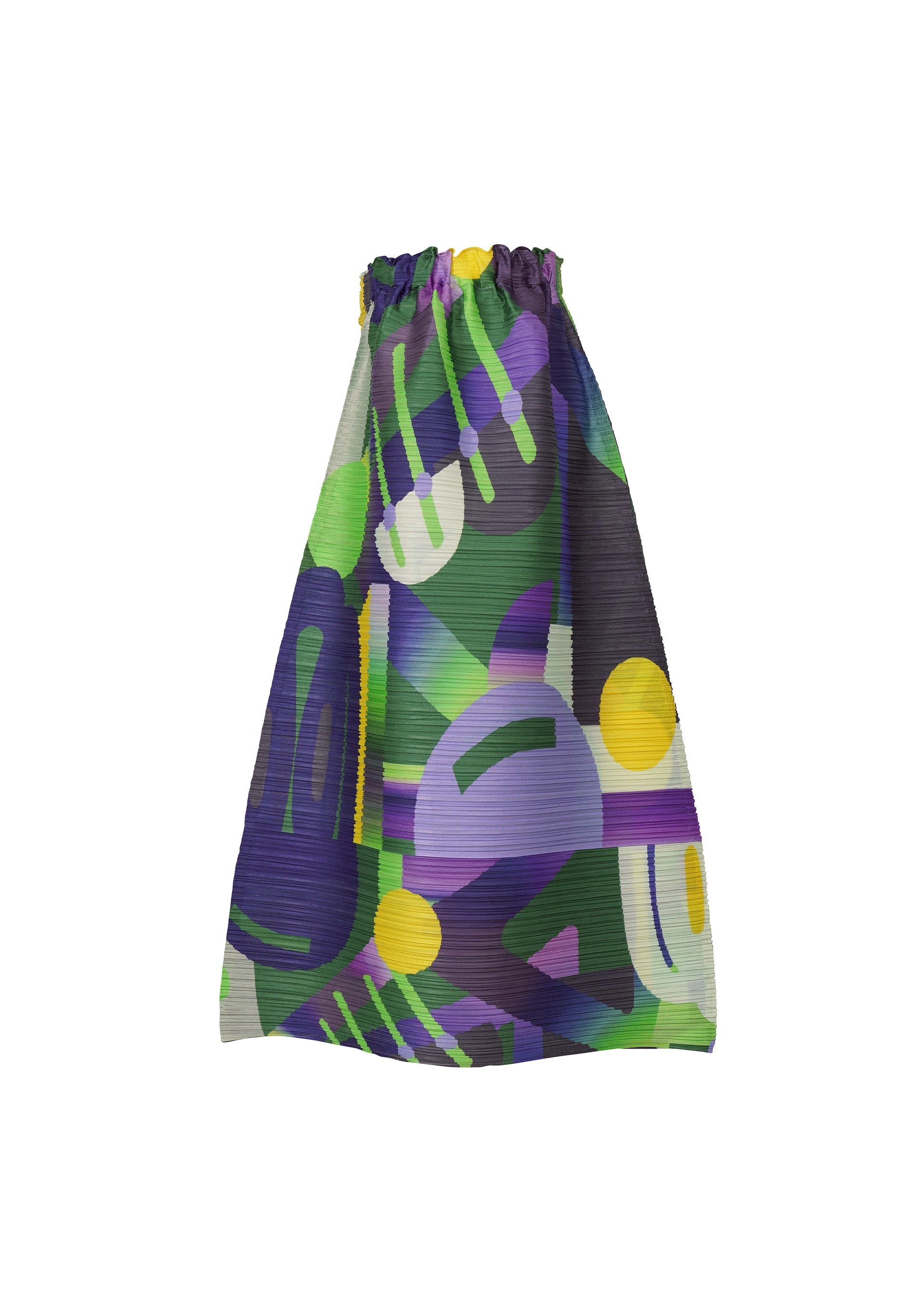 A detail shot of the PLEATS PLEASE ISSEY MIYAKE PLAYGROUND trousers.
