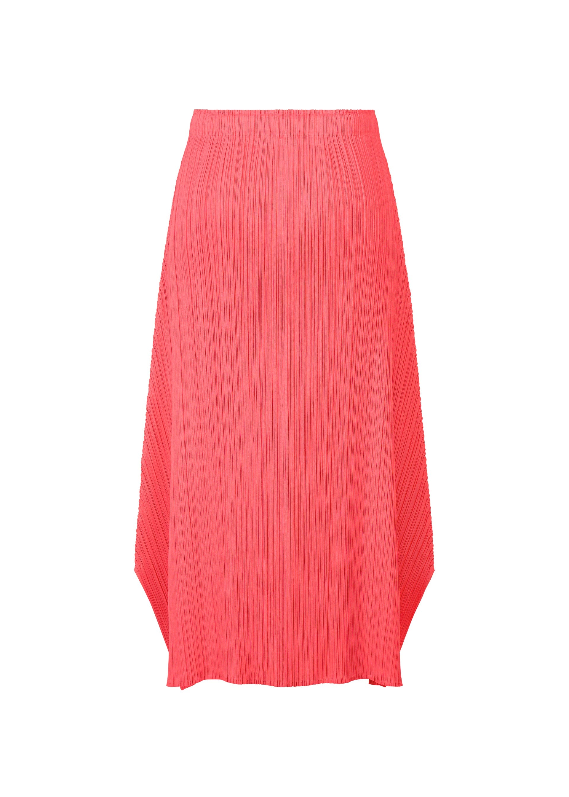 A detail shot of the PLEATS PLEASE ISSEY MIYAKE MONTHLY COLORS MARCH skirt.