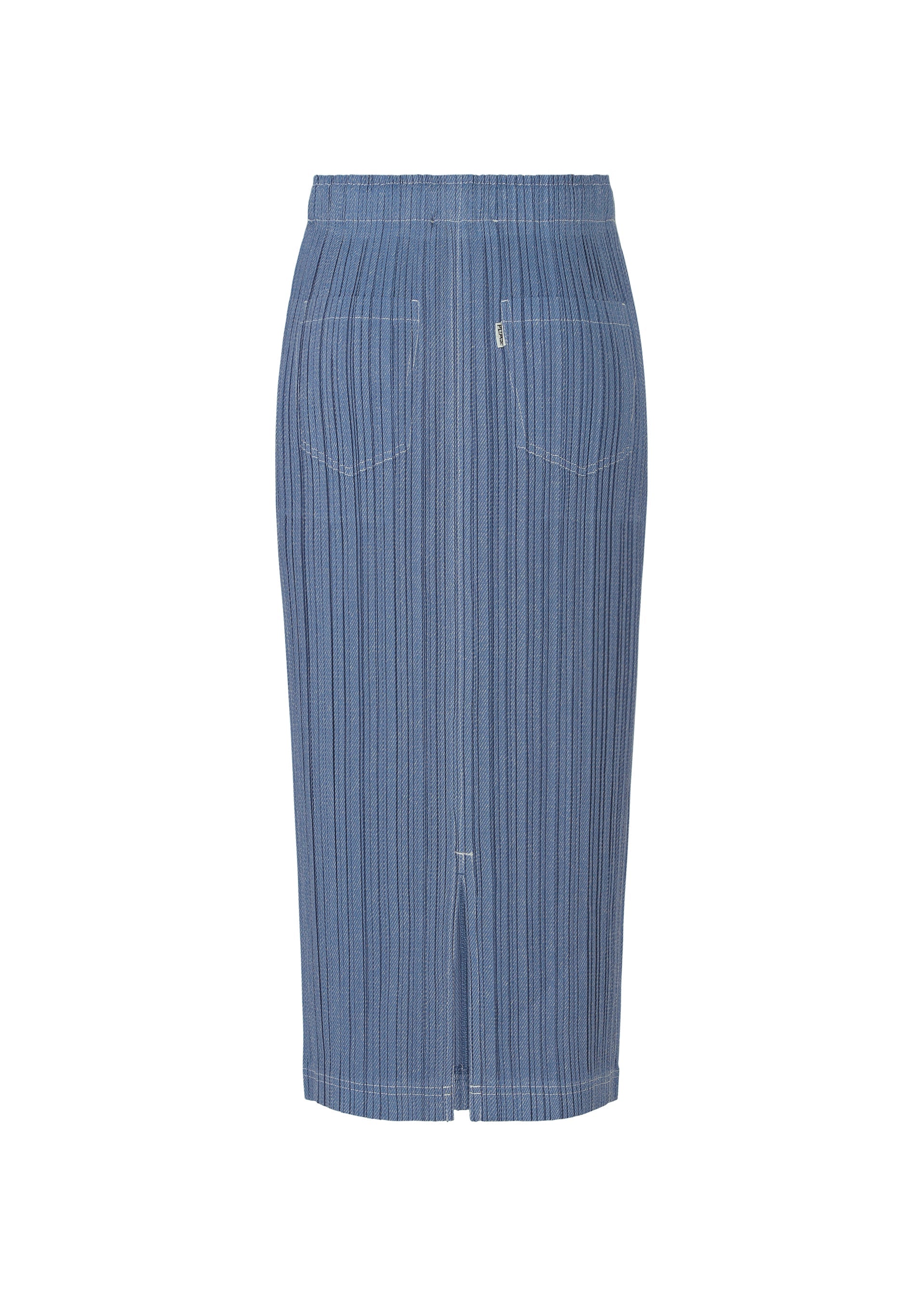 スカート Pleats Please Issey Miyake Denim Skirt COTTON DENIM Skirt Light Blue – The official ISSEY MIYAKE ONLINE